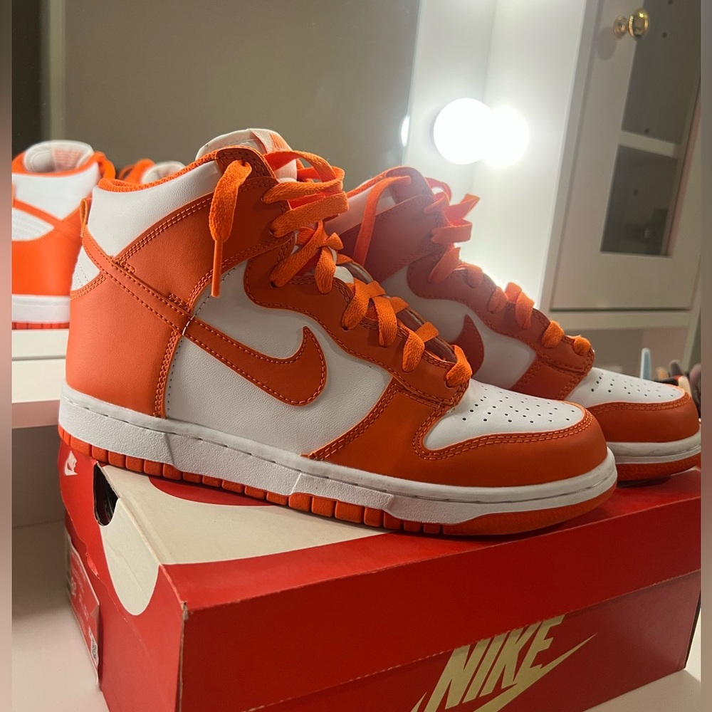 Orange Nike Dunks HIGH